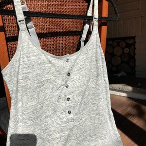 M Gillian & O'Malley nursing tank heathered grey
